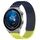 Per Huawei Watch GT3 Pro 43mm 20mm Fori Cinturino in silicone traspirante con puntini 3D (blu notte + verde lime)