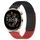 Per Huawei Watch GT3 42mm 20mm Fori Cinturino in silicone traspirante con punti 3D (nero + rosso)