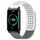 Per Honor Watch ES 20mm Fori Cinturino in silicone traspirante con punti 3D (bianco + grigio) Per Honor Watch ES 20mm Fori Cinturino in silicone traspirante con punti 3D (bianco + grigio)