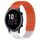 Per Honor MagicWatch2 42mm 20mm Fori Cinturino in silicone traspirante con punti 3D (arancione + bianco) Per Honor MagicWatch2 42mm 20mm Fori Cinturino in silicone traspirante con punti 3D (arancione + bianco)
