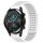 Per Huawei Watch GT2 42mm 20mm Fori Cinturino in silicone traspirante con punti 3D (Bianco)