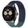 Per Huawei Watch Buds Cinturino in silicone traspirante con punti 3D con fori da 22 mm (blu notte + verde oliva)