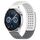 Per Huawei Watch GT3 46mm 22mm Fori Cinturino in silicone traspirante con punti 3D (bianco + grigio) Per Huawei Watch GT3 46mm 22mm Fori Cinturino in silicone traspirante con punti 3D (bianco + grigio)