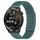 Per Huawei Watch GT Runner cinturino in silicone traspirante con punti 3D con fori da 22 mm (verde oliva)