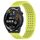 Per Huawei Watch GT Runner cinturino in silicone traspirante con punti 3D con fori da 22 mm (verde lime)