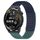 Per Huawei Watch GT Runner cinturino in silicone traspirante con punti 3D con fori da 22 mm (blu notte + verde oliva)
