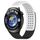 Per Huawei Watch 4 cinturino in silicone traspirante con punti 3D con fori da 22 mm (bianco + nero)