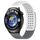 Per Huawei Watch 4 cinturino in silicone traspirante con fori da 22 mm e puntini 3D (bianco + grigio)