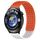 Per Huawei Watch 4 cinturino in silicone traspirante con punti 3D con fori da 22 mm (arancione + bianco)