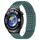 Per Huawei Watch 4 Cinturino in silicone traspirante con punti 3D con fori da 22 mm (verde oliva)