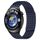 Per Huawei Watch 4 cinturino in silicone traspirante con punti 3D con fori da 22 mm (blu notte)