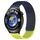Per Huawei Watch 4 cinturino in silicone traspirante con punti 3D con fori da 22 mm (blu notte + verde lime)