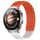 Per Huawei Watch 4 Pro Cinturino in silicone traspirante con punti 3D da 22 mm (arancione + bianco)