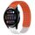 Per Huawei Watch 3 Cinturino in silicone traspirante con punti 3D con fori da 22 mm (arancione + bianco)