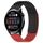 Per Huawei Watch 3 cinturino in silicone traspirante con punti 3D con fori da 22 mm (nero + rosso)