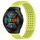Per Huawei Watch GT 2E Cinturino in silicone traspirante con punti 3D con fori da 22 mm (verde lime)