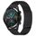 Per Huawei GT2 46mm 22mm Fori Cinturino in silicone traspirante con punti 3D (Nero)