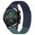 Per Huawei GT2 46mm 22mm Fori Cinturino in silicone traspirante con punti 3D (blu notte + verde oliva)