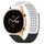 Per Honor Watch GS 3 Fori da 22 mm Cinturino in silicone traspirante con punti 3D (bianco + nero)