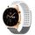 Per Honor Watch GS 3 Fori da 22 mm Cinturino in silicone traspirante con punti 3D (bianco + grigio)