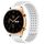 Per Honor Watch GS 3 Fori da 22 mm Cinturino in silicone traspirante con punti 3D (bianco)