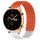 Per Honor Watch GS 3 Fori da 22 mm Cinturino in silicone traspirante con punti 3D (arancione + bianco)