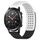 Per Honor Watch GS 3i cinturino in silicone traspirante con punti 3D da 22 mm (bianco + nero)