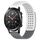 Per Honor Watch GS 3i Cinturino in silicone traspirante con punti 3D da 22 mm (bianco + grigio)