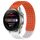 Per Huawei Watch 3 Pro Nuovo cinturino in silicone traspirante con punti 3D con fori da 22 mm (arancione + bianco) Per Huawei Watch 3 Pro Nuovo cinturino in silicone traspirante con punti 3D con fori da 22 mm (arancione + bianco)