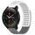 Per Xiaomi MI Watch S1 Pro Cinturino in silicone traspirante con punti 3D da 22 mm (bianco + grigio) Per Xiaomi MI Watch S1 Pro Cinturino in silicone traspirante con punti 3D da 22 mm (bianco + grigio)