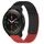 Per Xiaomi MI Watch S1 Pro Cinturino in silicone traspirante con punti 3D da 22 mm (nero + rosso) Per Xiaomi MI Watch S1 Pro Cinturino in silicone traspirante con punti 3D da 22 mm (nero + rosso)
