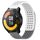 Per Xiaomi Watch S1 Active 22mm Fori Cinturino in silicone traspirante con punti 3D (bianco + grigio) Per Xiaomi Watch S1 Active 22mm Fori Cinturino in silicone traspirante con punti 3D (bianco + grigio)