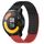 Per Xiaomi Watch S1 Active 22mm Fori Cinturino in silicone traspirante con punti 3D (nero + rosso) Per Xiaomi Watch S1 Active 22mm Fori Cinturino in silicone traspirante con punti 3D (nero + rosso)