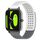 Per Xiaomi Haylou RS4 LS12 cinturino in silicone traspirante con fori da 22 mm (bianco + grigio) Per Xiaomi Haylou RS4 LS12 cinturino in silicone traspirante con fori da 22 mm (bianco + grigio)