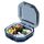 Mini scatola portapillole sigillata e compartimentata portatile Scatola dispensatrice settimanale per capsule mattutine e serali, stile: 4 griglie blu Mini scatola portapillole sigillata e compartimentata portatile Scatola dispensatrice settimanale per capsule mattutine e serali, stile: 4 griglie blu