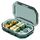 Mini scatola portapillole sigillata e compartimentata portatile Scatola dispensatrice settimanale per capsule mattutine e serali, stile: 6 griglie verde Mini scatola portapillole sigillata e compartimentata portatile Scatola dispensatrice settimanale per capsule mattutine e serali, stile: 6 griglie verde