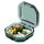 Mini scatola portapillole sigillata e compartimentata portatile Scatola dispensatrice settimanale per capsule mattutine e serali, stile: 4 griglie verde Mini scatola portapillole sigillata e compartimentata portatile Scatola dispensatrice settimanale per capsule mattutine e serali, stile: 4 griglie verde