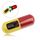 Portachiavi con scatola per farmaci, promemoria per farmaci, timer portatile Portachiavi con scatola per farmaci, promemoria per farmaci, timer portatile
