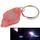 Mini torcia a LED, luce bianca, funzione portachiavi, interruttore on / off e pressostato (rosa) Mini torcia a LED, luce bianca, funzione portachiavi, interruttore on / off e pressostato (rosa)