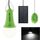 Lampadina LED a risparmio energetico da 1W 1200mAh, Sistema di illuminazione ad energia solare (verde)