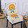 Cuscino rialzato portatile 2 in 1 per bambino, per tavolo da pranzo, stile: Music Lion