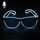 Occhiali fluorescenti fluorescenti multicolore a LED di nuovo stile Occhiali lampeggianti EL, tipo di controllo del suono, consegna a colori casuali Occhiali fluorescenti fluorescenti multicolore a LED di nuovo stile Occhiali lampeggianti EL, tipo di controllo del suono, consegna a colori casuali