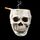 Decorazione domestica di personalità del posacenere del cranio della resina degli utensili di Halloween
