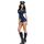 Costume di Halloween Polizia Donna Uniforme della polizia montata Lure Blue Zipper Dress Uniformi da gioco Festa di Halloween Sexy, Busto: 88 cm, Giro vita: 60-72 cm