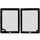 Pannello a sfioramento per iPad 2 / A1395 / A1396 / A1397 (nero)