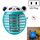 Cute Household Zanzara Killer Lampada LED Luce Anti Mosquito Bug Zapper Insetto Muggen Killer Luce notturna Colorata Spina USA (Blu)
