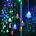 3.5 M 96 LED Tenda Albero di Natale Ghiacciolo String Lights Luci natalizie Luci natalizie Capodanno Decorazione per feste di matrimonio, Potenza: 110 V Spina USA