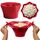 Macchina per popcorn a microonde in silicone pieghevole creativa da 2 pezzi (rossa) Macchina per popcorn a microonde in silicone pieghevole creativa da 2 pezzi (rossa)