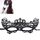 Halloween Masquerade Party Dance Sexy Lady Lace Crown Mask (nero)