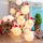 Luce natalizia a LED con pupazzo di neve da 1,5 m, 10 LED 2 batterie AA Lampada decorativa fata calda alimentata a scatola per Natale, feste, camera da letto (bianco caldo)